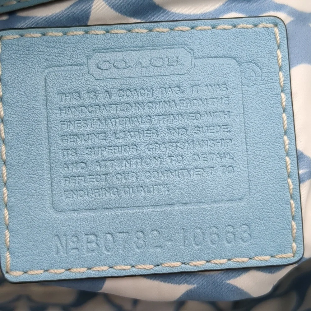 Coach nylon and suede bag 10663